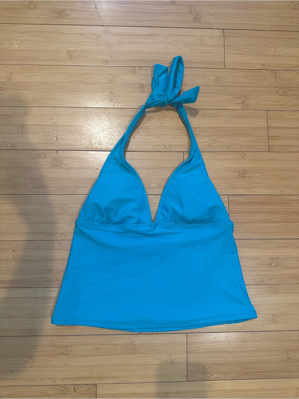 Vintage Y2K Faded Glory Turquoise Halter Swim Top